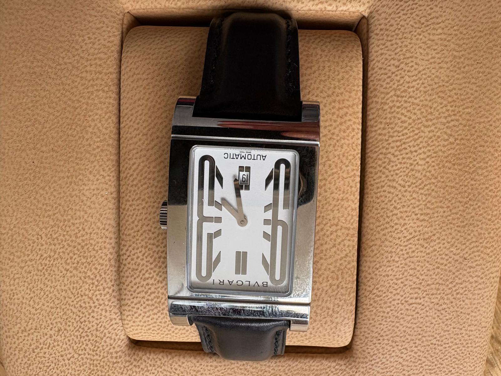 Bvlgari Rettangolo Automatic front view